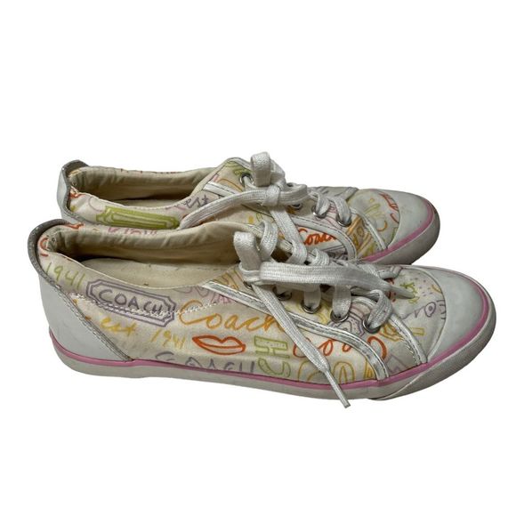 Coach Barrette Retro Graphic Printed Sneakers - Picture 1 of 8